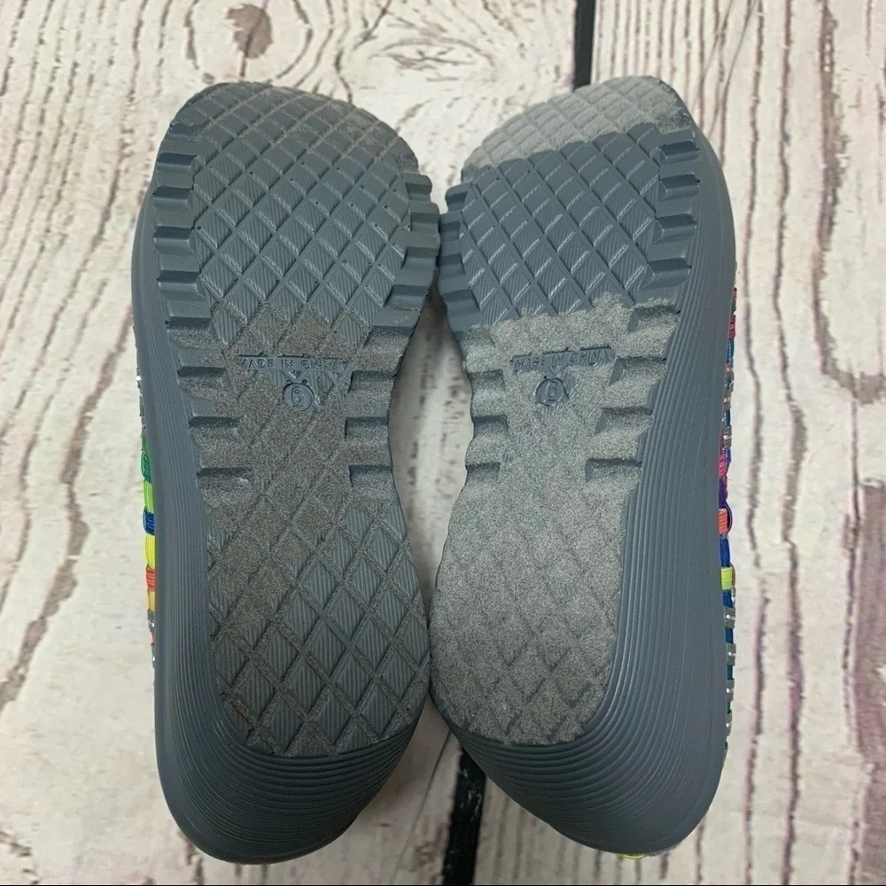 St. John’s Bay Woven Karma Rainbow Wedge Mary Jane